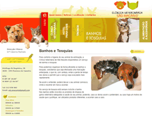 Tablet Screenshot of banhos-e-tosquias.veterinariosmacario.com